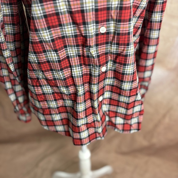 NEW Alex Mill Red and White Long Sleeve Button Down Shirt - Picture 7 of 10